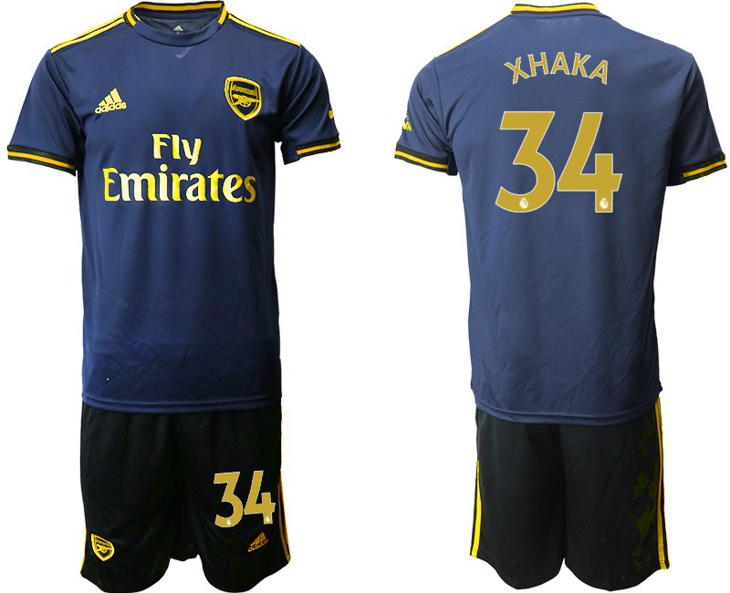 Men 2019-2020 club Arsenal away #34 blue Soccer Jerseys